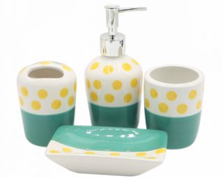 აბაზანის აქსესუარების ნაკრები კერამიკის 4 ც MH-12979