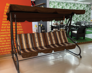 საქანელა ოთხ ადგილიანი გასაშლელი  ყავისფერი ყნ8209ლბ