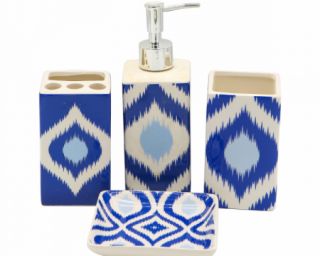 აბაზანის აქსესუარების ნაკრები კერამიკის 4 ც MH-12969