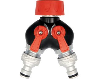 შლანგის ორმხრივი გადამყვანი დამკეტით YATO YT-9941 (3/4"-19მმ) – მაქსიმალური კონტროლი და მოქნილობა სარწყავ სისტემაში