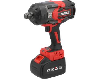 დარტყმითი ქანჩის მოხსნელი YATO YT-828073 (18V, 1700Nm, 3/4", 6Ah ელემენტით) – უკომპრომისო სიმძლავრე მძიმე სამრეწველო სამუშაოებისთვის