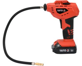 ელემენტიანი ნასოსი YATO YT-82894 (18V) – სწრაფი და ზუსტი შლანგების, საბურავებისა და ბალონების შევსება ყოველგვარი ძალისხმევის გარეშე