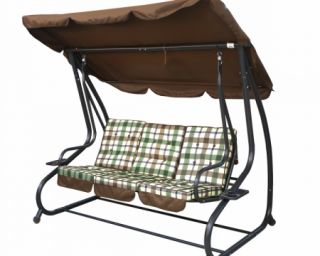 საქანელა სამ ადგილიანი გასაშლელი ყავისფერი YN-8209