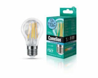 ფილამენტის ნათურა Camelion Led Lamp Filament LED13-A60-FL/845/E27 13ვატი
