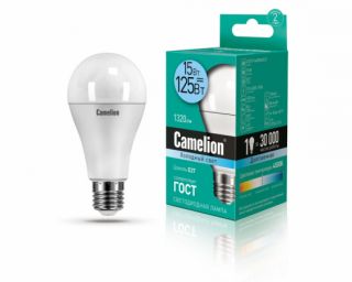 ლედ ნათურა Camelion LED Energy Saving LED Bulbs 15W/Coolight /E27 LED15-A60/845/E27ცივი ნათება