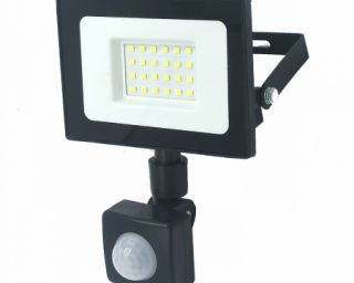 ლედ პროჟექტორი LFL-3002S  C02  მოძრაობის სენსორით  30 ვატიანი 6500 კანდელი Ultraflash