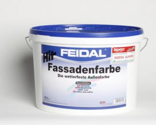 ფასადის წყალემულსია Hit-Fassadenfarbe weiss 10L
