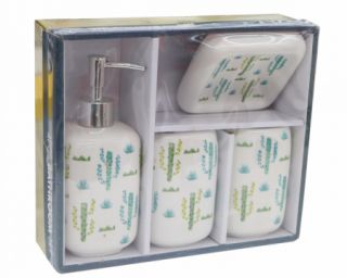 აბაზანის აქსესუარების ნაკრები 4ც. კერამიკის MH-7493