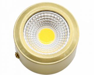 სანათი ოქროსფერი pr-68 7w 3000k gd